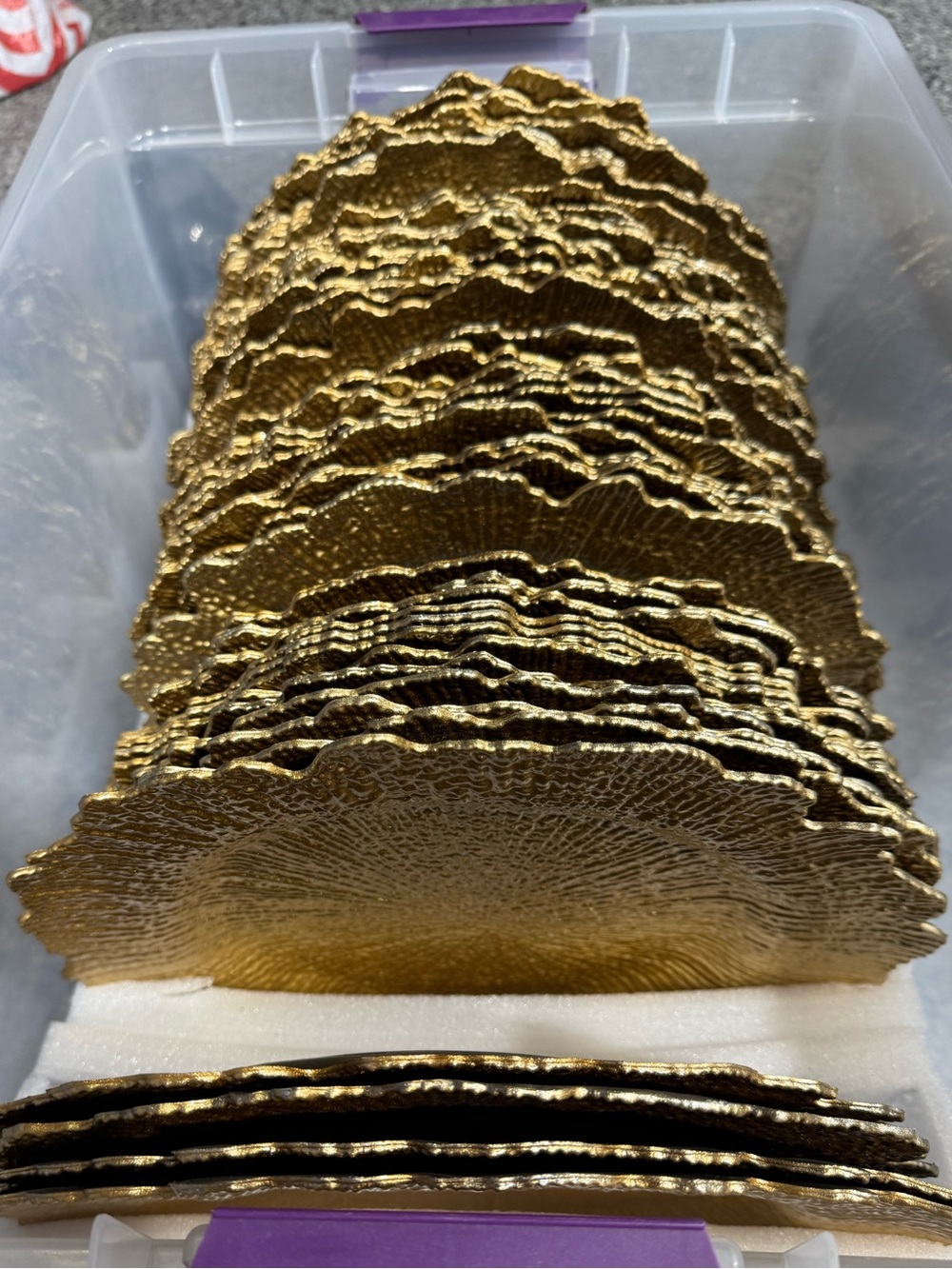 Gold Textured Chargers